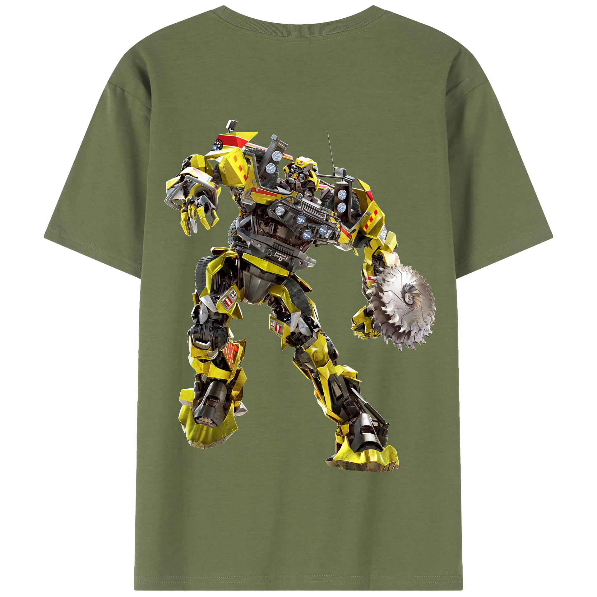 （画像用） Transformers トランスフォーマー 綿100％半袖Tシャツ（背面プリント）
